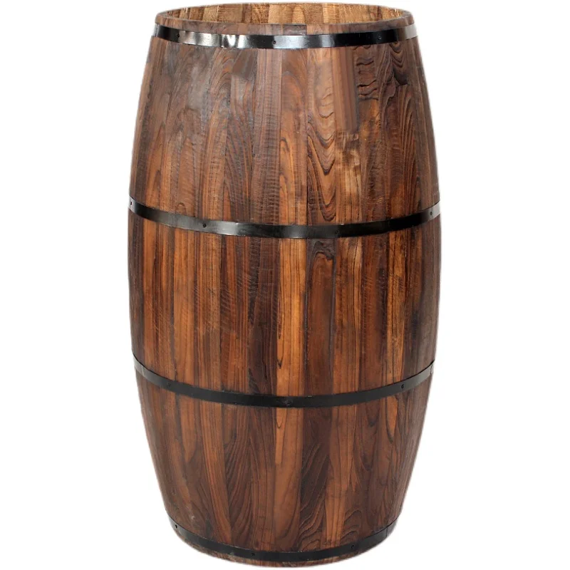

flower pot Balcony Vegetable Bonsai Green Plant Slot Outdoor box Carbonized succulent wooden barrel