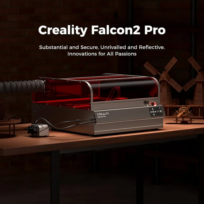 Creality Falcon2 Pro Laser Engraver 22W Output 120W High Power Laser Engraving CNC DIY Laser Cutter Engraver Machine for Metal