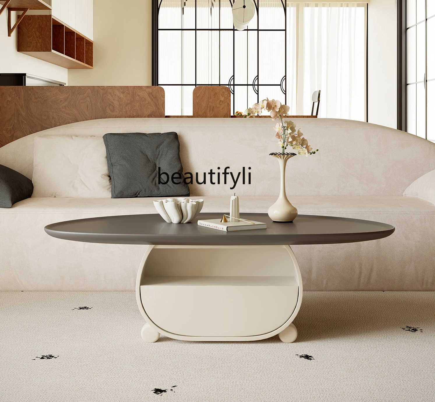 Minimalist Design Special-Shaped Living Room Home Tea Table Simple Modern New Art Tea Table