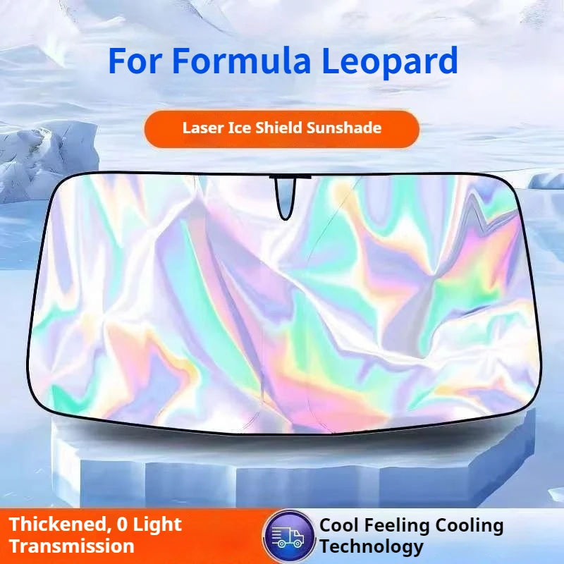 ‌For Formula Leopard‌ 5 8 Front Windshield Sunshade Cover Car Front Window Sunshade UV Sun Protection Decor Interior Accessories