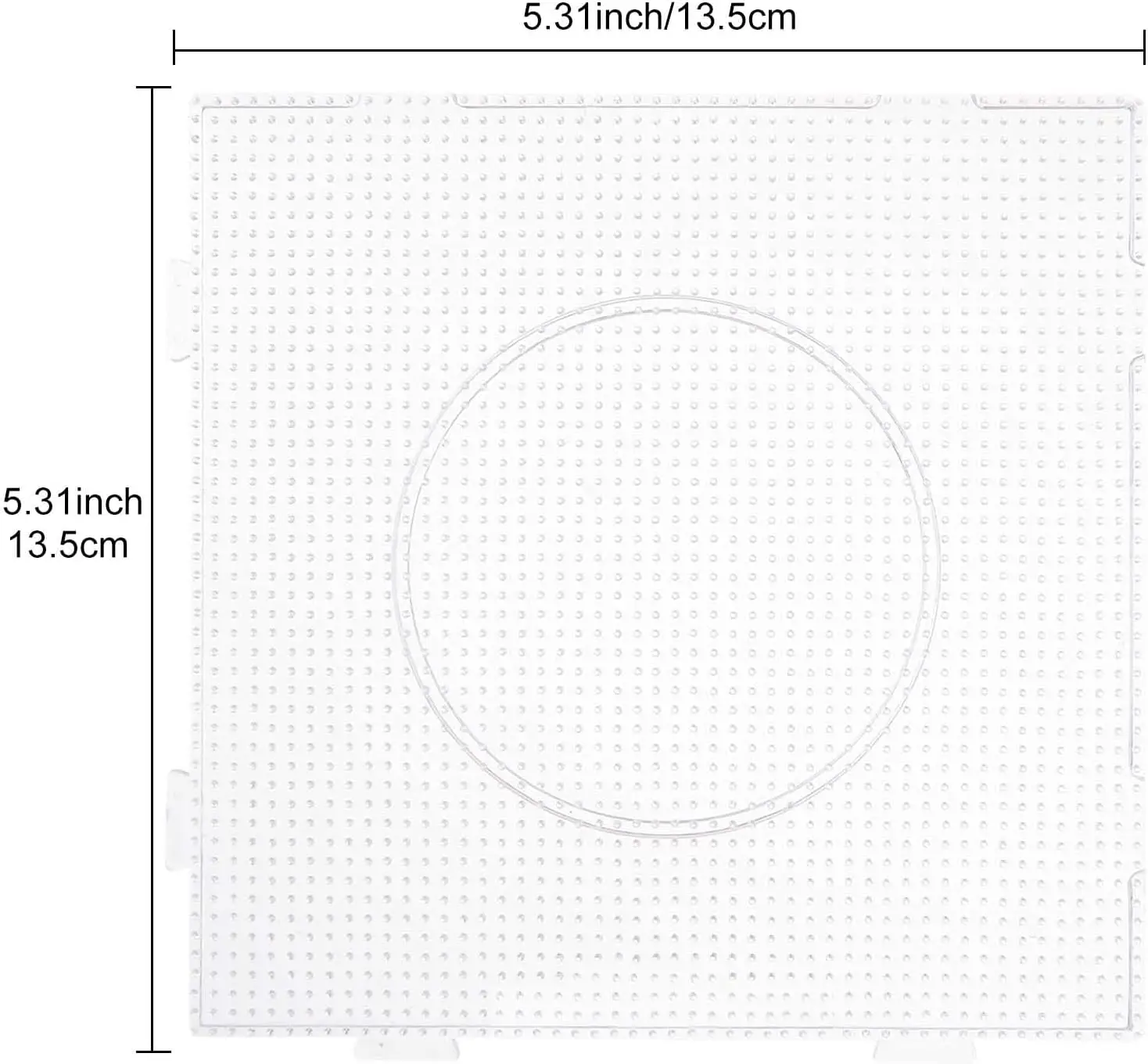 12PCS Mini Fuse Beads Pegboards 2.6mm Plastic Perler Bead Pegboard Square  Board Large Clear Perler Hama Bead Pegboard DIY Toys