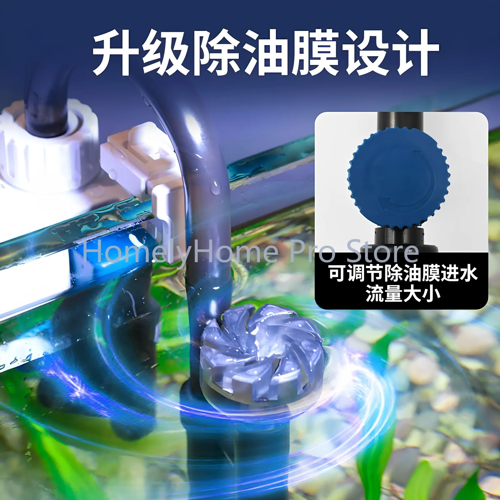 Fish tank filter wall-mounted external small silent external water purification filtration circulation system