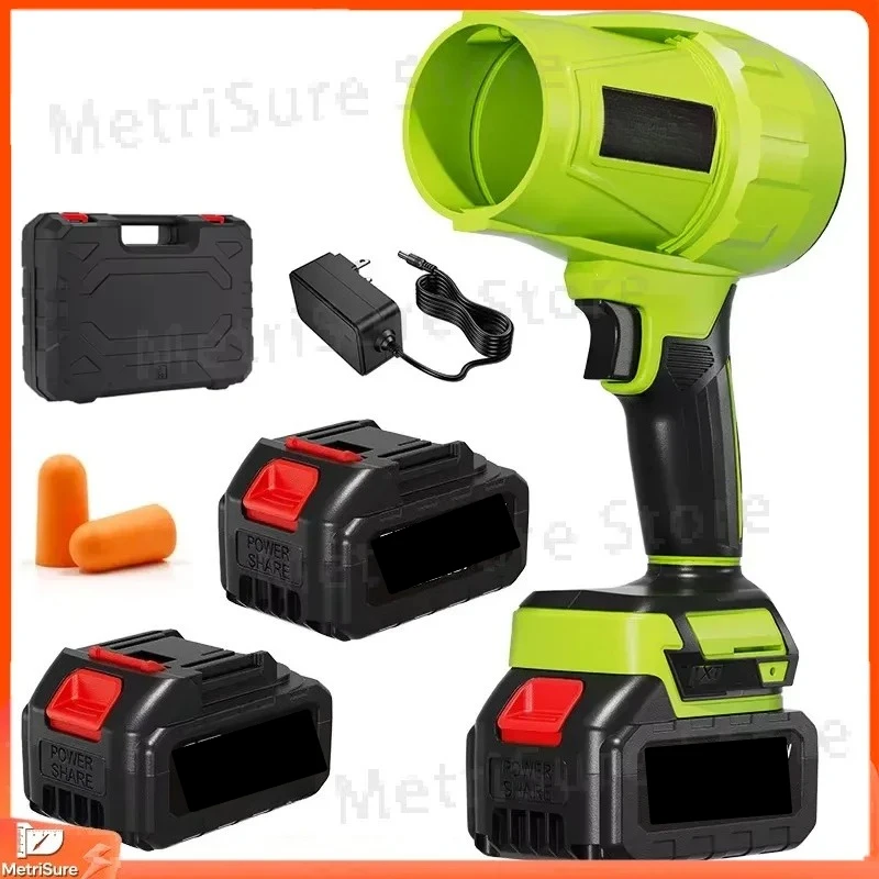 Brushless Turbo Fan Industrial Grade Leaf Blower Rechargeable Lithium Battery High Power Air Mover Heavy Duty Portable