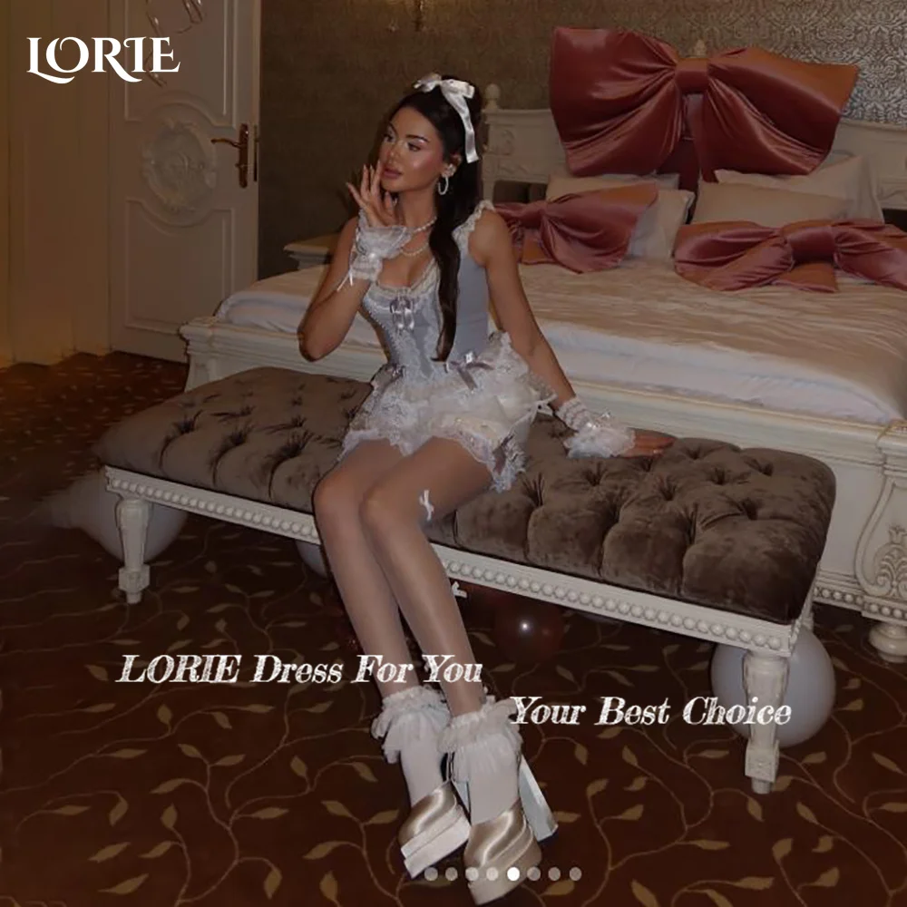 Sukienka wieczorowa LORIE Mini, sukienka na imprezę w stylu saudyjskim, sukienka na studniówkę, błyszcząca sukienka w kształcie litery A, zdobiona kamieniami, lśniąca sukienka księżniczki na studniówkę, sukienka koktajlowa, możliwość personalizacji