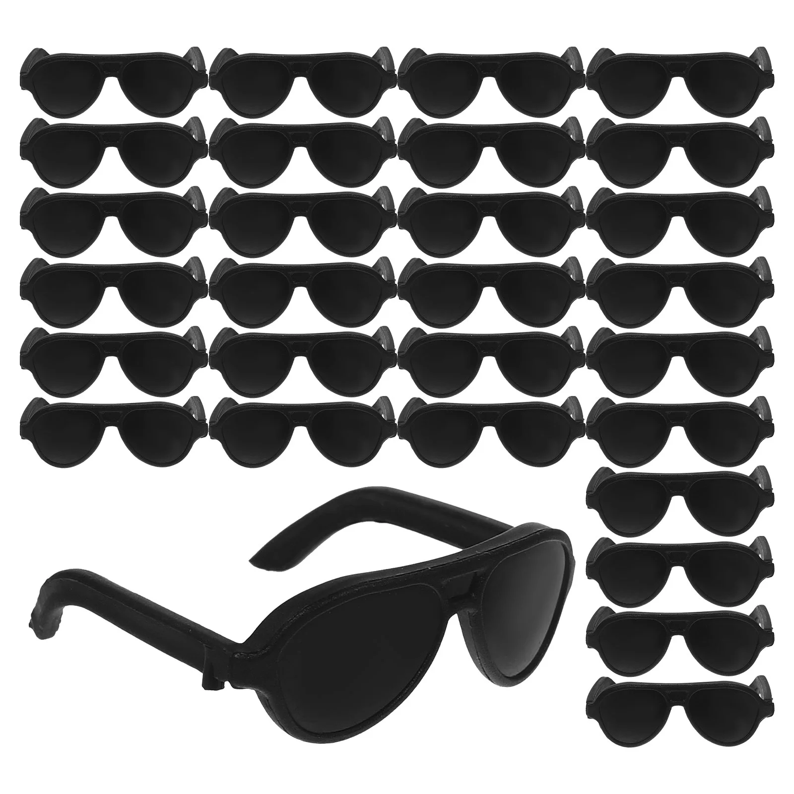 60 Pcs Baby Toys Mini Sunglasses for Plastic Eyeglasses Small Dressing Dolls