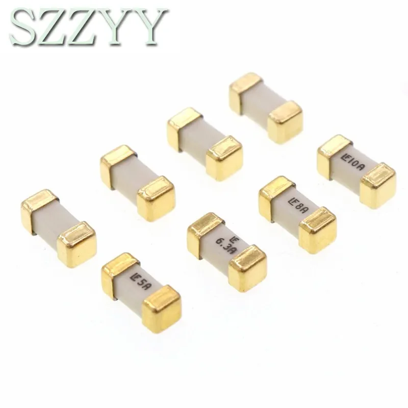 10PCS/LOT  Gold foot 1808 125V 0451 SMD Fast blow Fuse 1A 2A 3A 4A 5A 6.3A 7A 8A 10A 0451 ultra-rapid fuses new original Gepyun