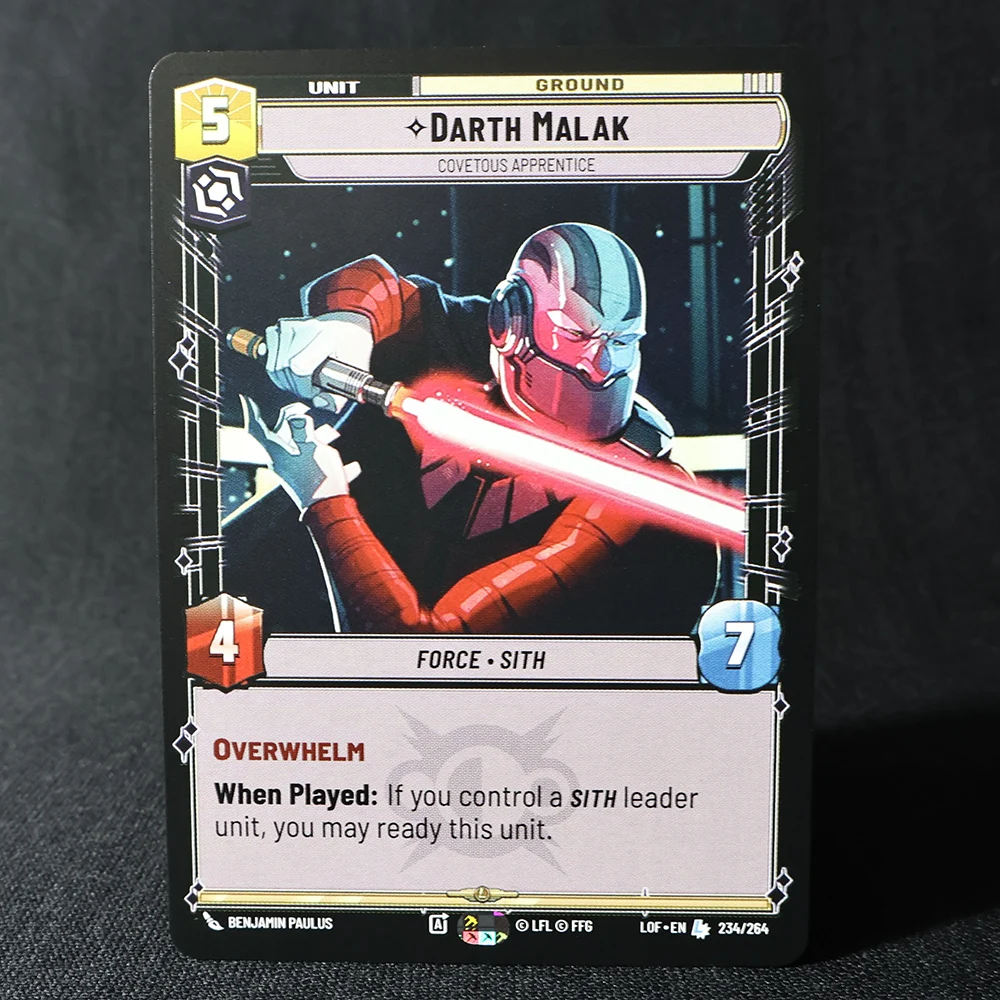 SW Star Wars Tarjetas proxy ilimitadas Tarjeta regular UNIDAD DE EVEN AGRALIZACIÓN Tecnología Agresión Overhelming Barrage Tarjetas versión en inglés.