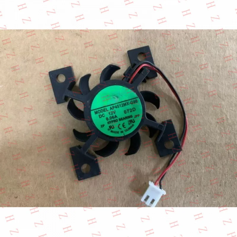 P+ 1pcs FOR ADDA  DC 12V 40mm ultra-thin graphics card fan 0.06A 2pin AP4512MX-G90