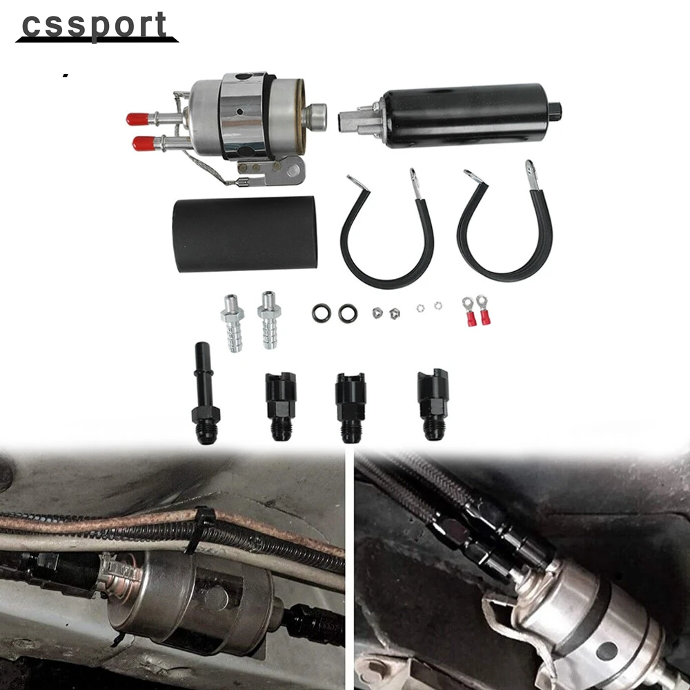 

LS Fuel Filter & Regulator EFI Fuel Pump Kit Walbro Returnless -6AN Engine Swap