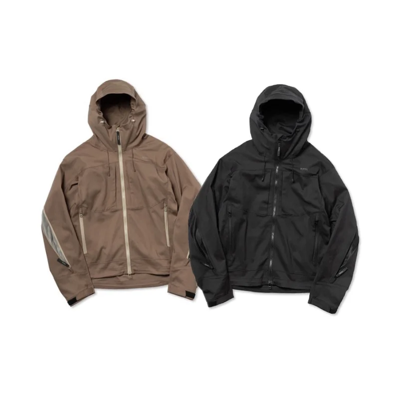 

High Street Nylon Hardshell Jacket Oversized Jackets Y2k Streetwear Coats Long Sleeve Hoodie High Quality Coat