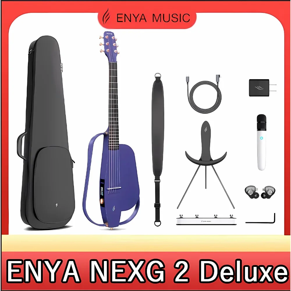 

Enya NEXG 2 Basic Acoustic-ElectricGuitarCarbon Fiber Travel Guitar Smart Acustica Electric Guitarra for Adultswith 50WWireless