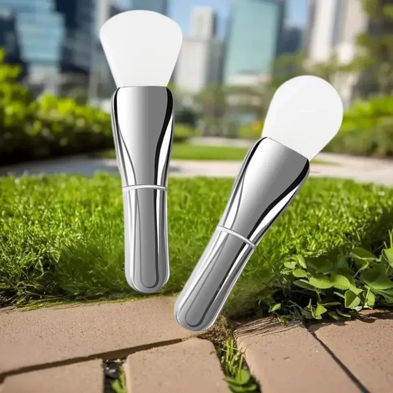 Cepillo aplicador de máscara Diy de silicona, cepillo de maquillaje refrescante para salón de belleza, cepillo de cabeza suave, espátula de maquillaje de belleza, herramienta de belleza Facial