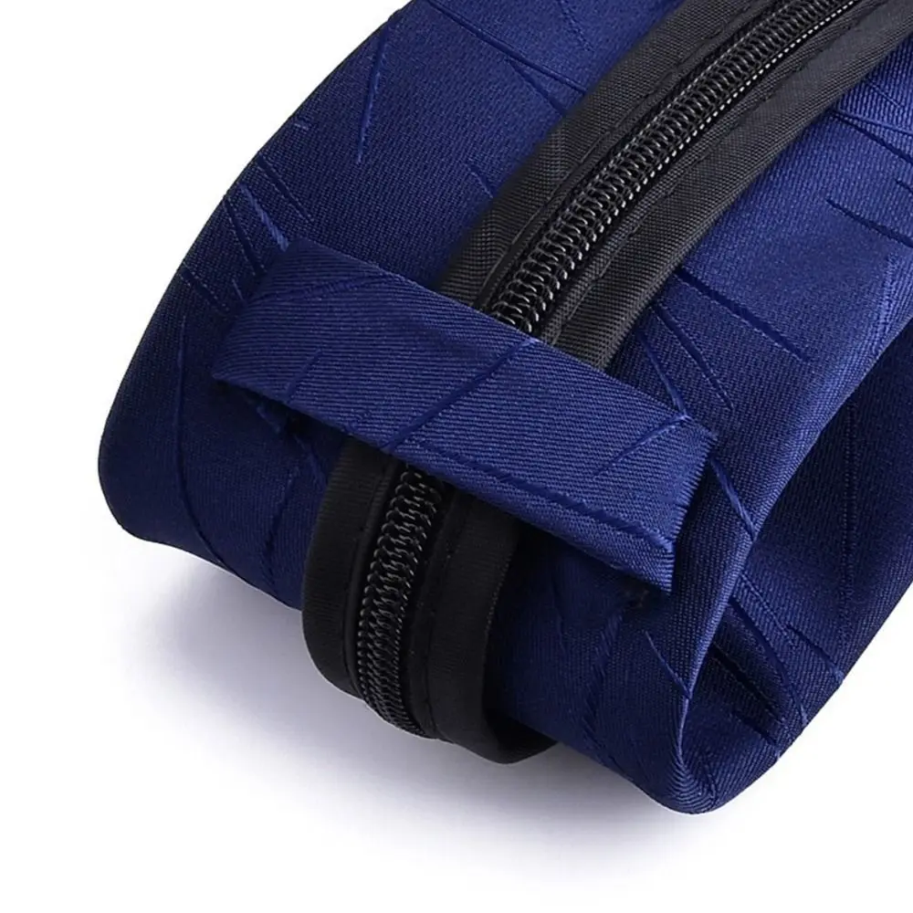 ربطة عنق أنيقة للرجال مخططة باللون الأزرق والأسود قابلة للتعديل هدايا ربطة عنق لحفلات الزفاف والعريس