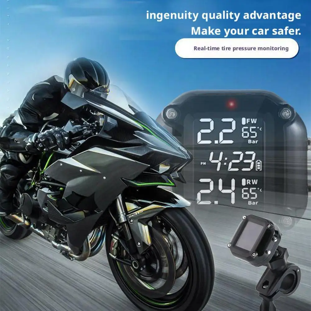 

Система контроля давления в шинах Беспроводная система TPMS с цифровым дисплеем в реальном времени Внешние 2 датчики давления Шина E4N2