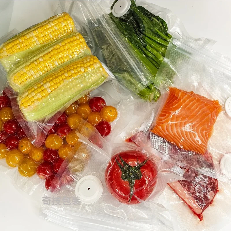 New Reusable Air Vacuum Storage Bags Kitchen Vegetables Fruits Packaging Bag Food Sealer Bag Fresh-keeping Sealing Pouches