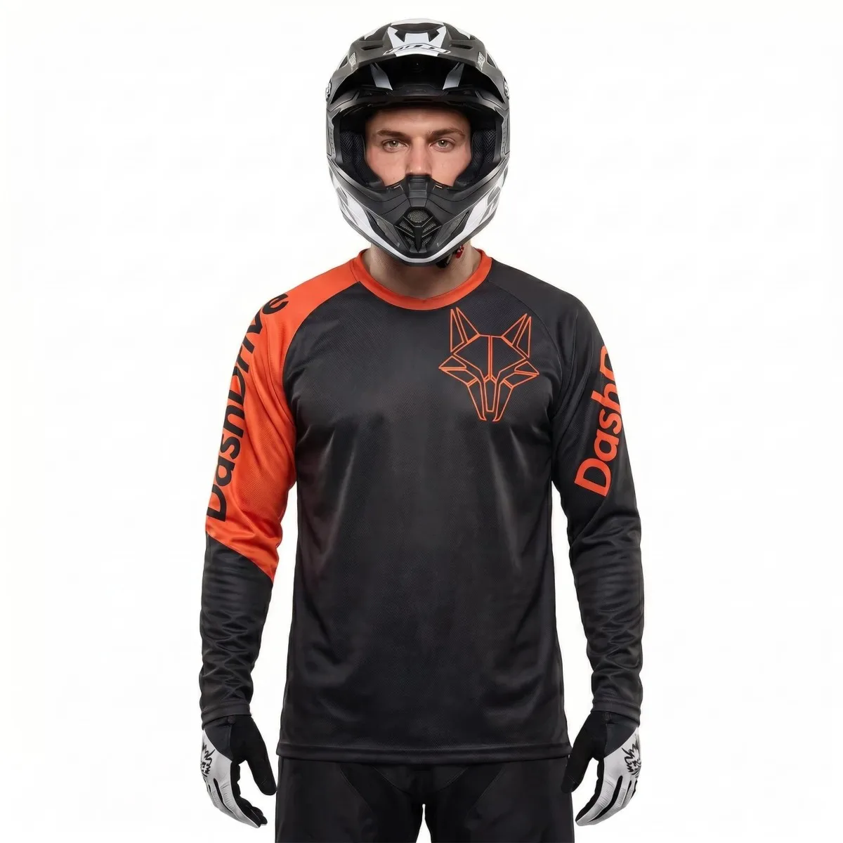 Hot Selling Motocross Jersey Unisex Reflective Quick Dry Breathable Long Sleeve Loose Fit Moto MX Off Road Racing Shirt