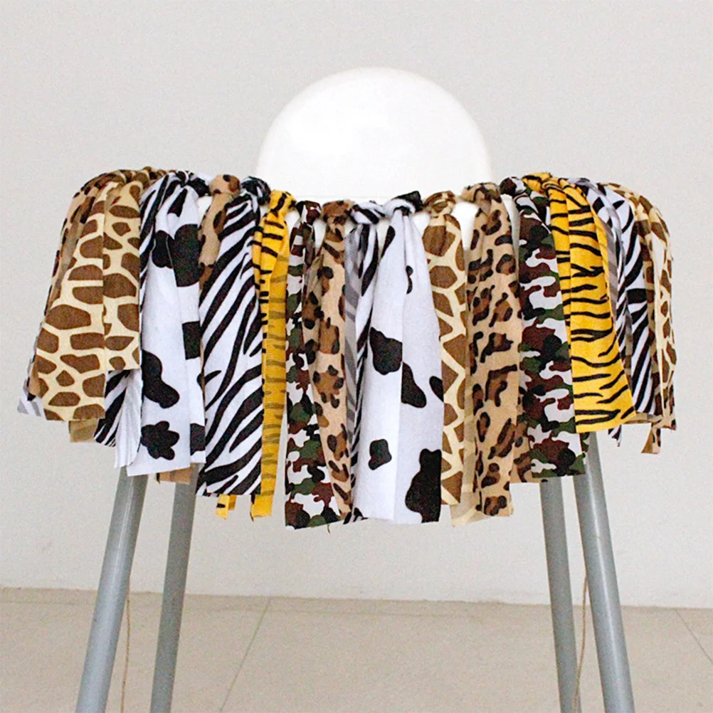 

1Pcs Baby 1st Birthday Banner Colorful Leopard Print Hanging Banner Baby Shower Party Supplies Birthday Decoration Nursery Room