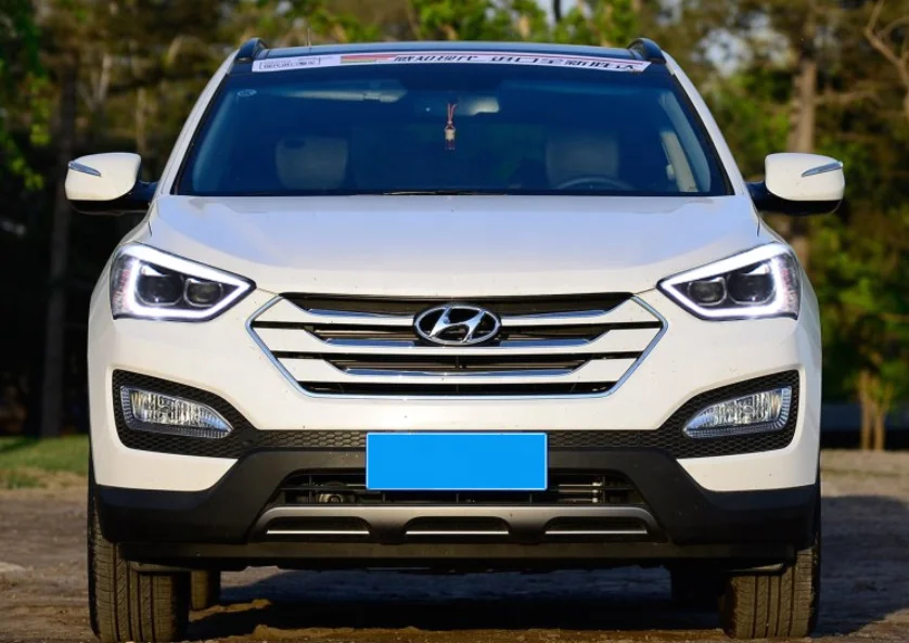 2013-2016 IX45 Hyun Dai SantaFe Head Lamp Dynamic Front Bumper Full LED Blub Vehicle Body Kits Auto Car Indicator Accessories
