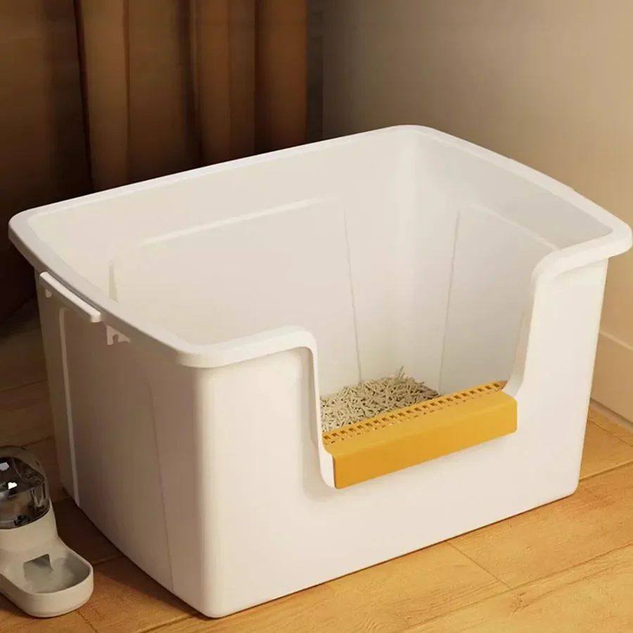 

Quick Cleaning Box Cat Litter Smell Remover Big Space Bathroom Under Table No Splash Toilet Luxury Koty Portable Decoration