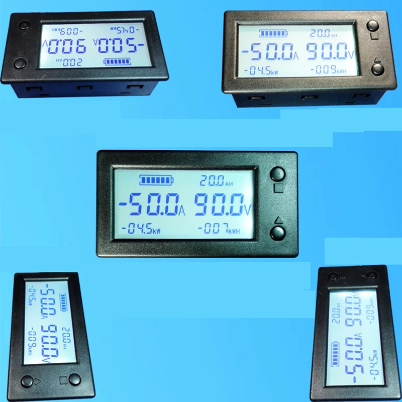 Imagem -06 - Bateria Bluetooth Monitor dc Hall Coulomb Medidor Voltímetro Digital Power Capacidade Display 12v 24v 48v Chumbo-ácido 60v Lifepo4