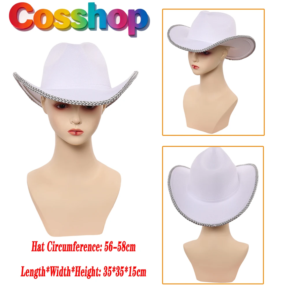 Chapeau en laine blanc pour cosplay de pirate Nico Robin 2026, pour femme adulte, accessoires de fête d'Halloween et de carnaval