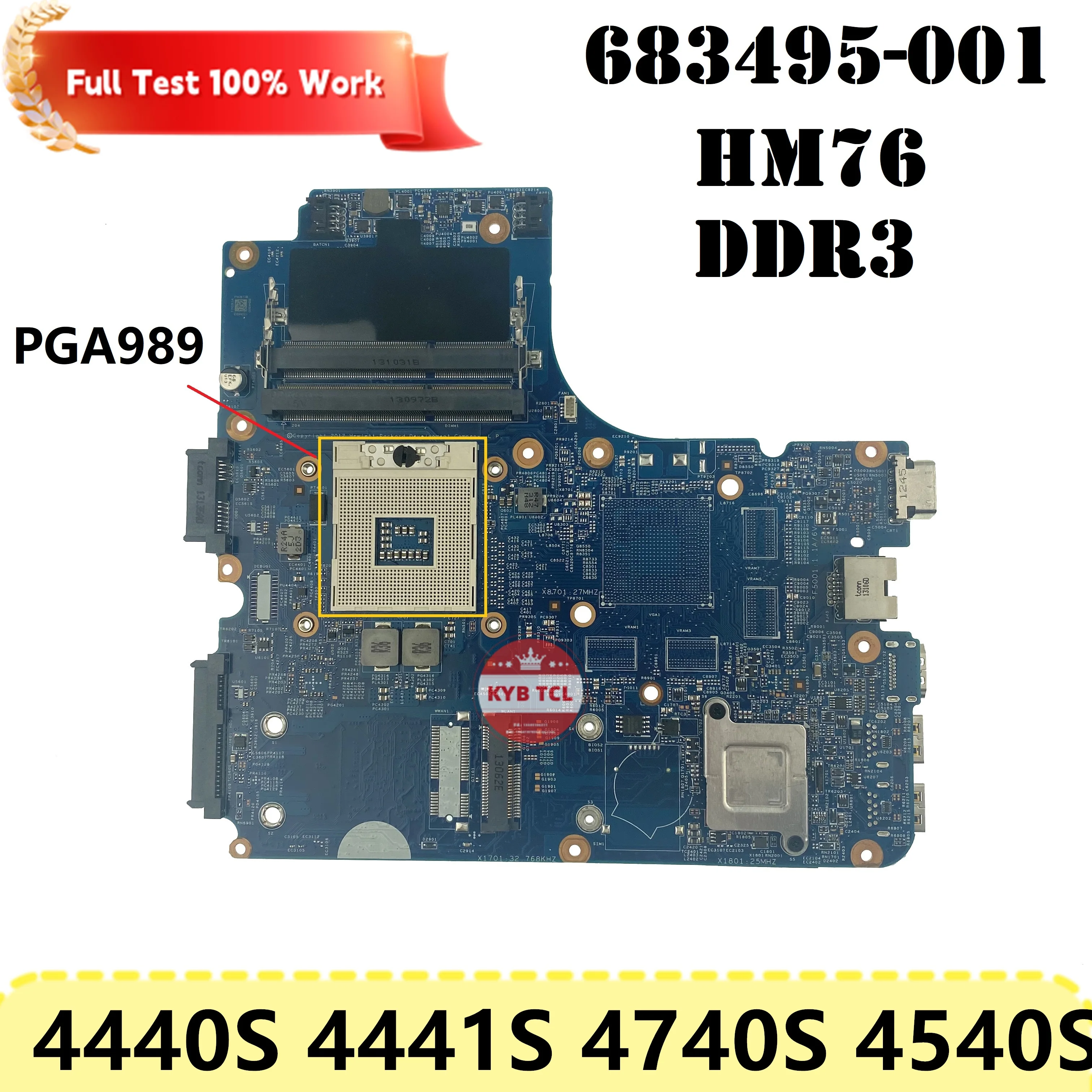 

Mainboard For HP Probook 4440s 4441s 4740s 4540s Laptop Motherboard 683495-001 683495-501 HM76 PGA989 DDR3 100% Tested Notebook