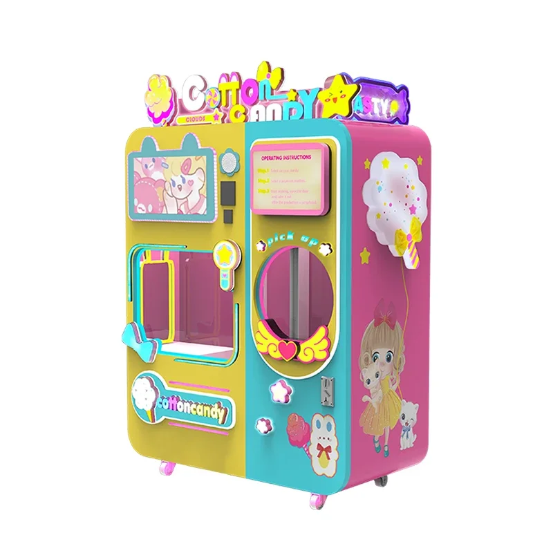 YG Customized China Factory Automatic Cotton Candy Machine - Reliable And Cost-Effective Sugar Floss Vending Solution