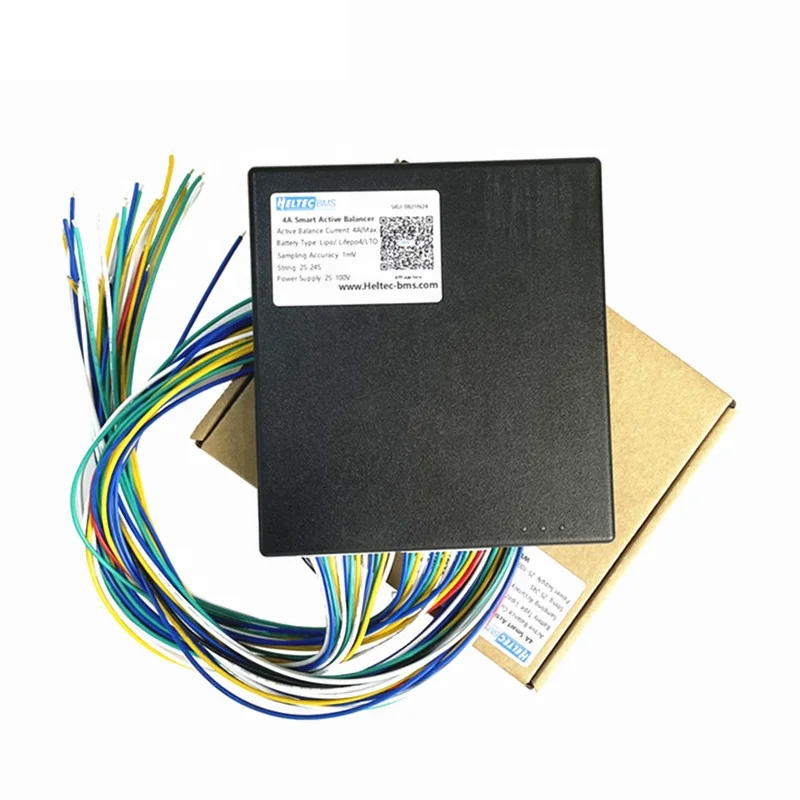 For 4A Active Balancer 1mv Precision Li-on Lifepo4 LTO Smart Balancer with BT APP 10S 13S 14S 16S 24S Heltec Active Balancer