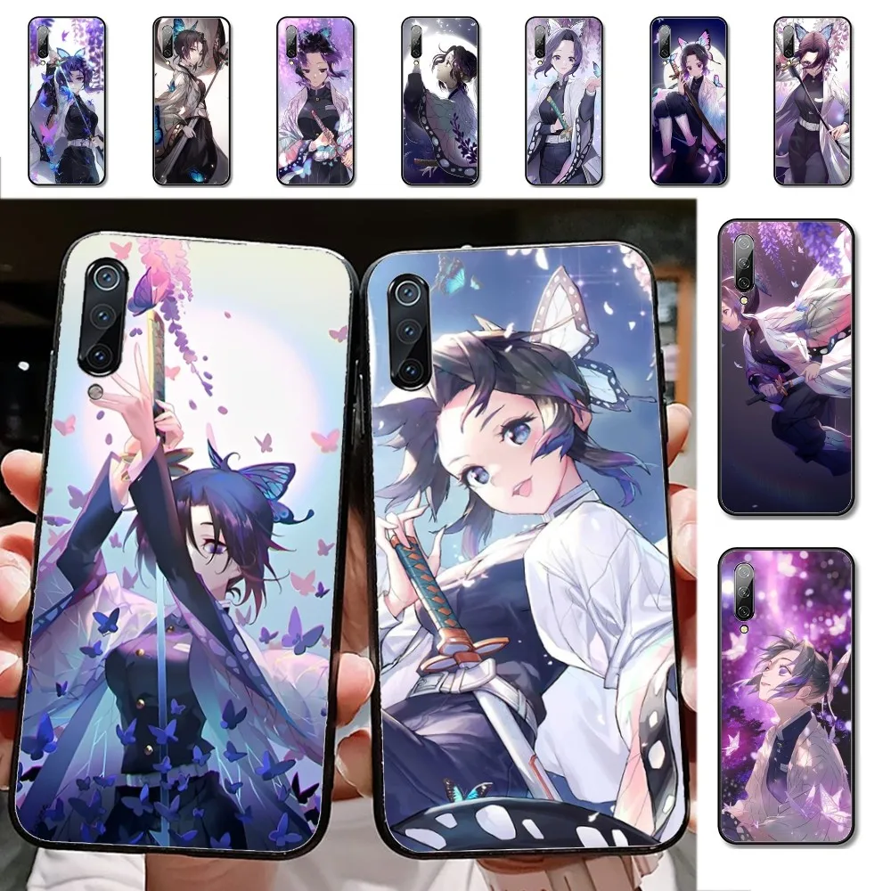 Anime Demon Slayer Kanao Shinobu Phone Case For Xiaomi Mi 5X 8 9 10 11 12 lite pro 10T PocoX3pro PocoM3 Note 10 pro lite