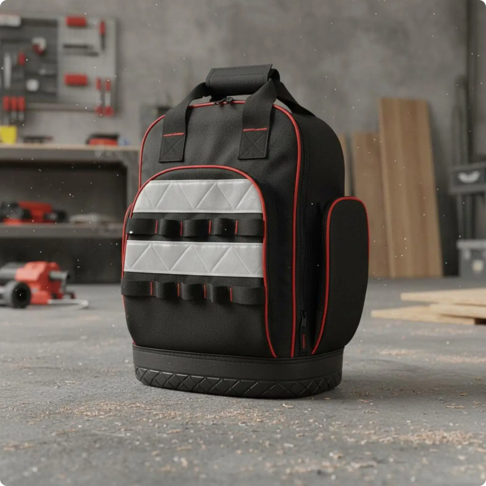 Utility Storage Pack Professional Tools Backpack Heavy Duty Oxford Storage Bag for Repairmen and Installers