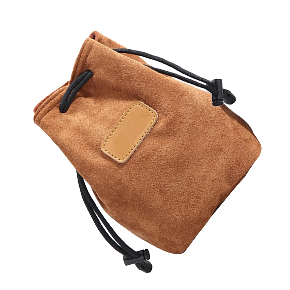 

Camera Lens Bag Khaki S Size Portable Protective Padded Storage Pouch For Digital Camera Dslr Accessory Organizer Travel Case