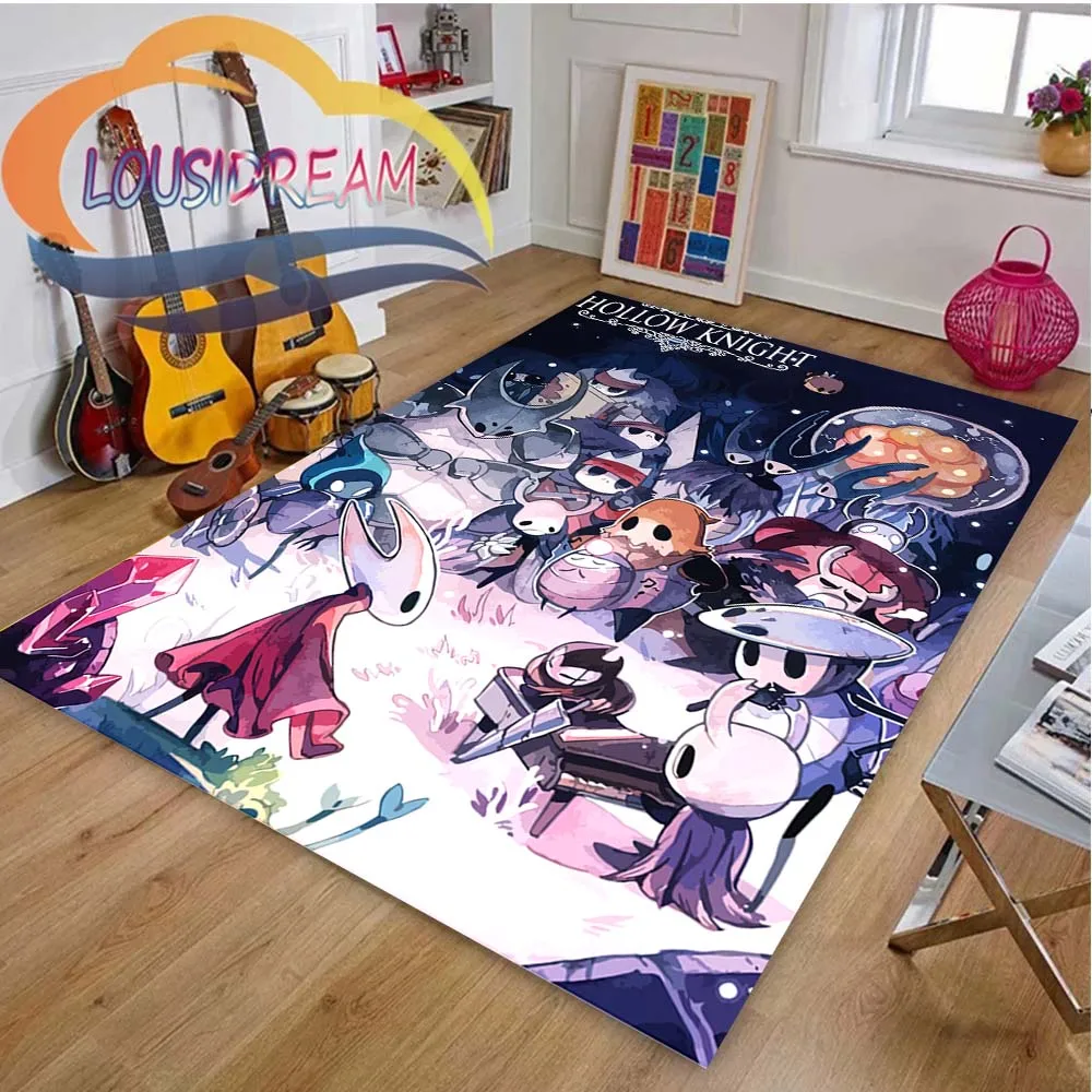 

Game Room,Anime Cartoon H-Hollow-Knight Floor Art Decor Custom Rugs Large Mat,Carpets for Home Bedroom Living Room Decor Gifts