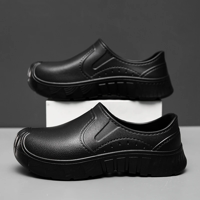 EVA Anti-slip Outsole Rain Shoes Short Tube Water /Kitchen Rubber Shoes Overshoes Car Washing Fishing Couple Shoes view 6