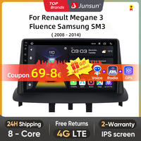 Junsun Wireless Android Auto Radio For Renault Megane 3 Fluence Samsung SM3 2008 - 2014 4G Car Multimedia GPS 2din autoradio