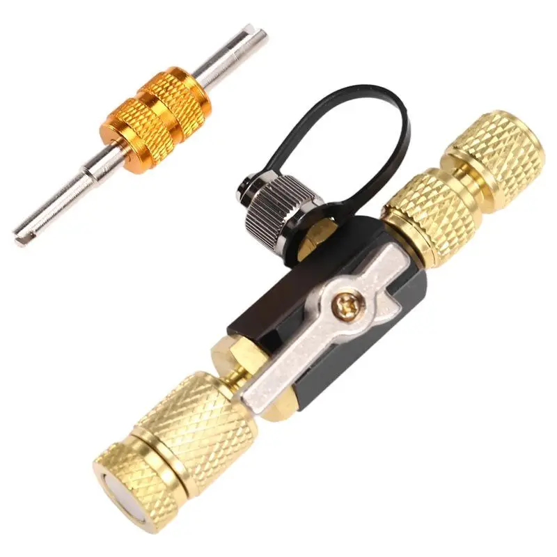 

A53Q-HVAC Tools 1/4 Inch Valve Core Removal Tool, W/Valve Core Wrench, Vacuum-Rated Replacement Parts Kit