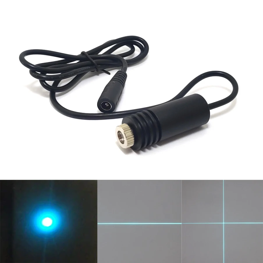 488nm 60mW Sky Blue Laser Adjustable Focus Laser Module Laser Instrument