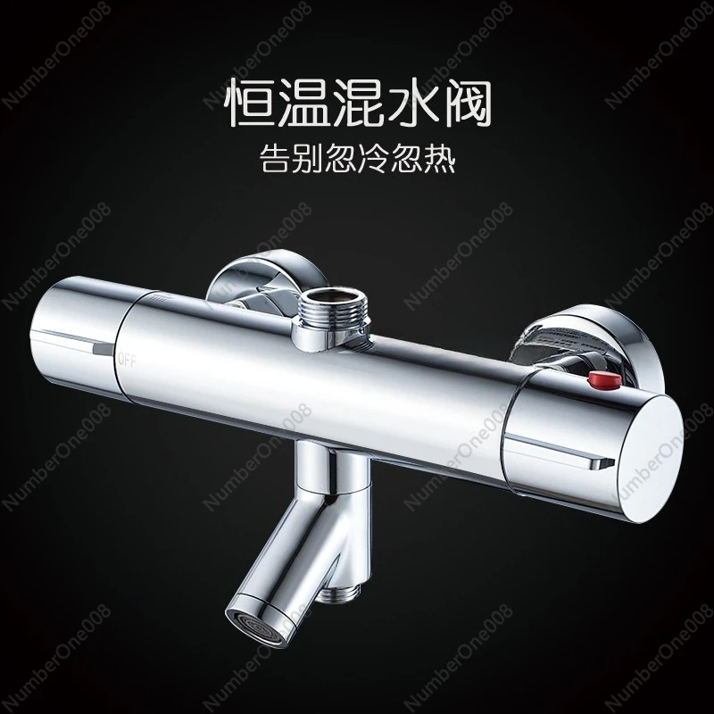 

Современный квадратный термостатический душевой клапан, латунь, черный, встроенный, высококачественный, с защитой от ожогов в ванной комнате