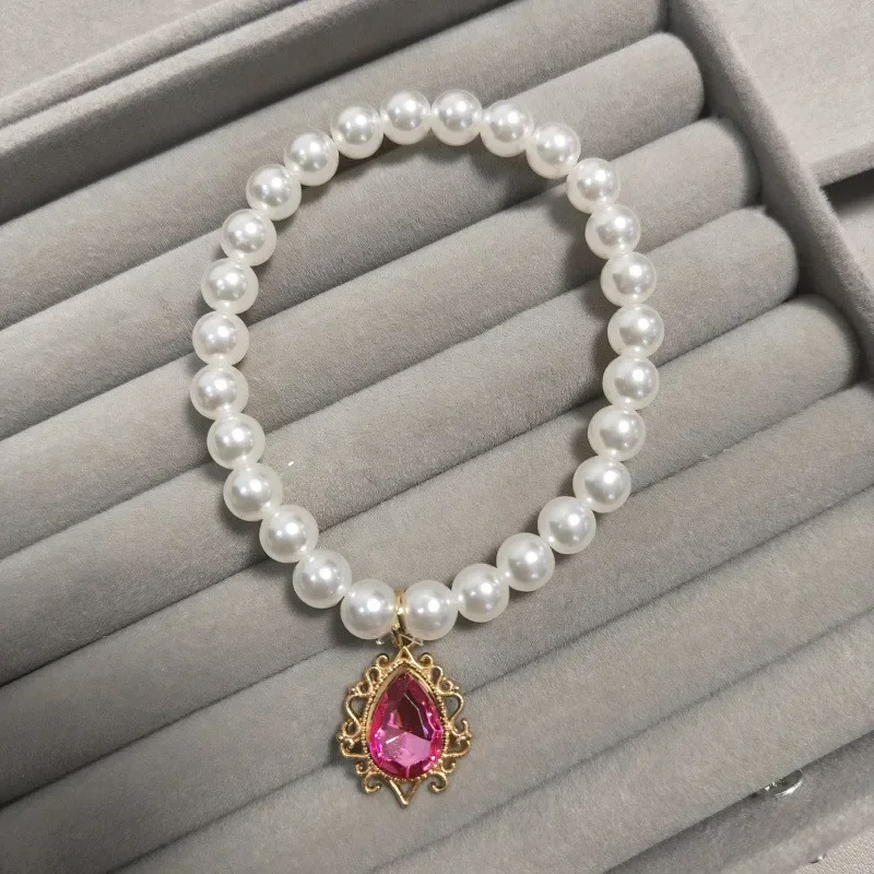 

Luxury Cat Collar Pet Pearls Necklace with Rhinestones Pendant Charm Pet Puppy Jewelry Puppy Chihuahua Yorki Pets Supplies