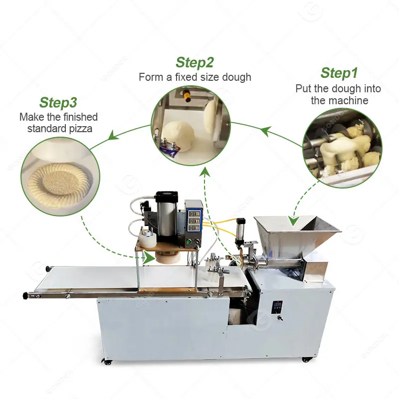 Production Line Stuffer Pizza Crust Dough for Square