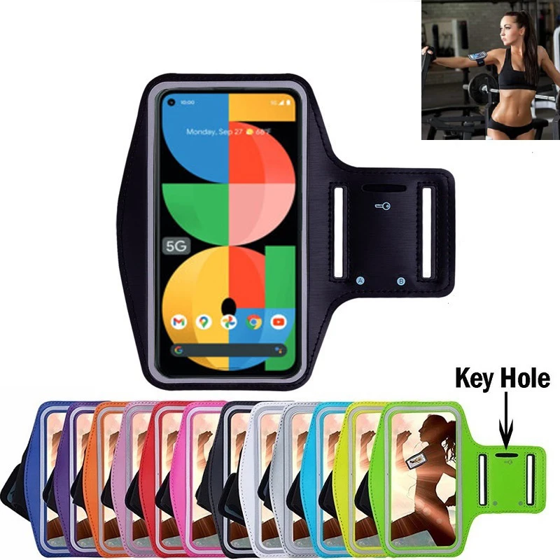 Running Sports Mobile Phone Holder Case For Google Pixel 9 8 7 6 Pro 5 5A 8A Arm band Outdoor Gym Run Phone Arm Sleeve Bag