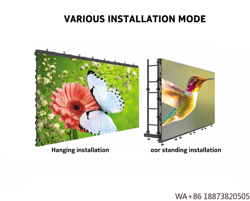 Display LED de alta qualidade P4.81 Tela externa à prova d'água 500 * 500mm Parede de vídeo de palco gigante para aluguel