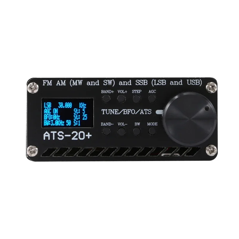 2024 ATS-20+ plus ATS20 V2 SI4732 rádio přijímač DSP sdr přijímač FM AM (MW a SW) a ssb (LSB a USB)