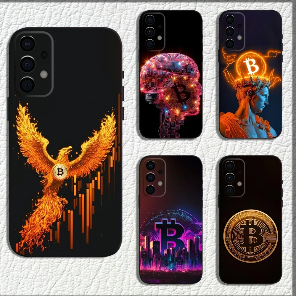 Wealth Money B-Bitcoin fenix Phone Case For Samsung Galaxy A13,A21s,A22,A31,A32,A52,A53,A71,A80,A91 Soft Black Shell