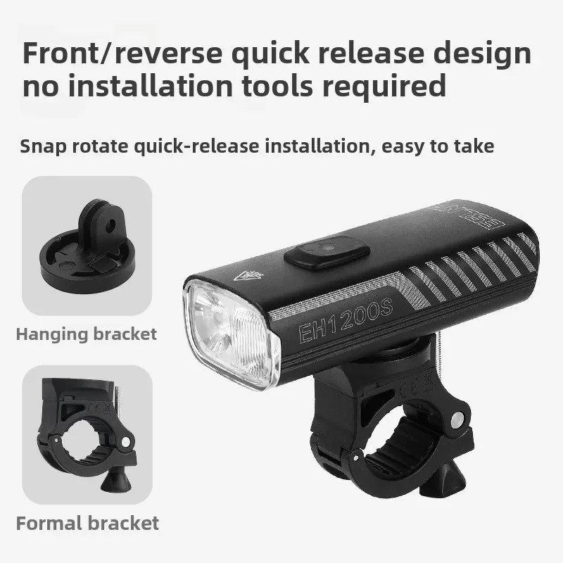 

ESLNF 1200 Lumens Bike Headlight - Smart Light Sensing, Long-Range LED for Night Riding, Perfect for MTB and Road Bikes
