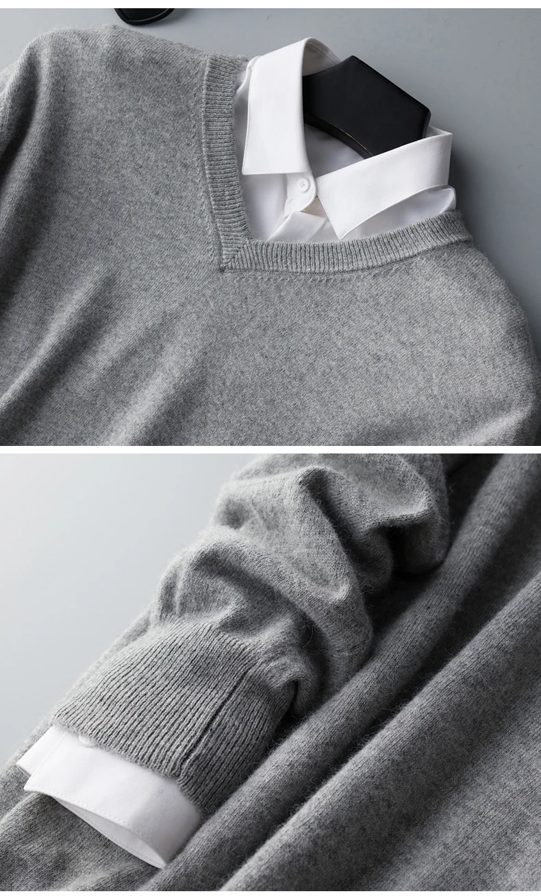 Kaschmir-Baumwollpullover für Herren, 2024, Herbst-Winter-Jersey, Pullover, Robe, hombre, Pull-Homme, Hiver-Pullover, Herren, O-Ausschnitt, gestrickte Pullover – Detail 23