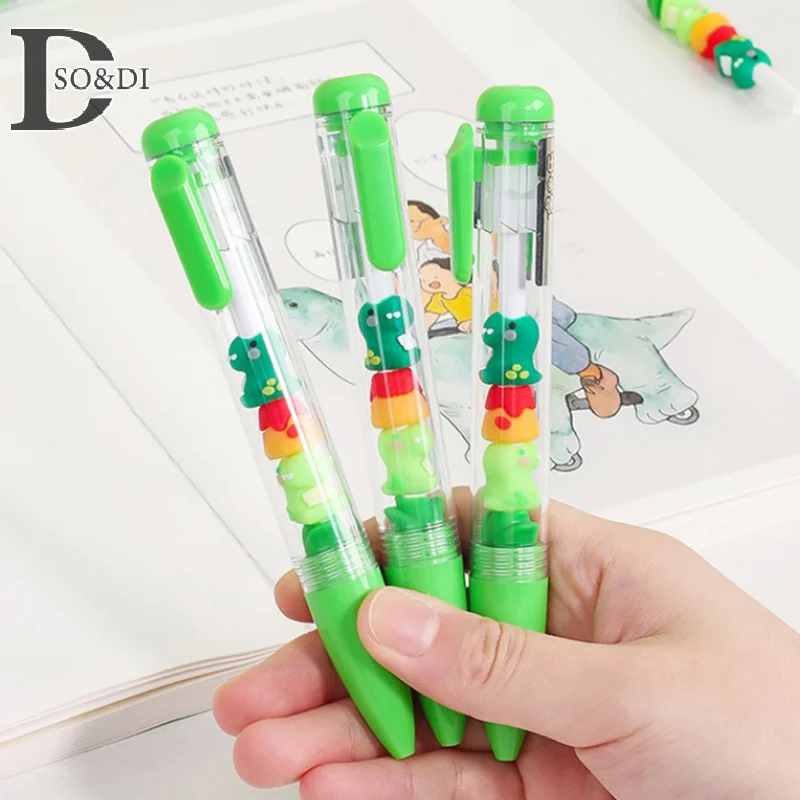 Random 1pc Neutral Pen Cute Shape DIY Beaded Signature Pens Student Stationery Press Pen Back To School Writing Tool