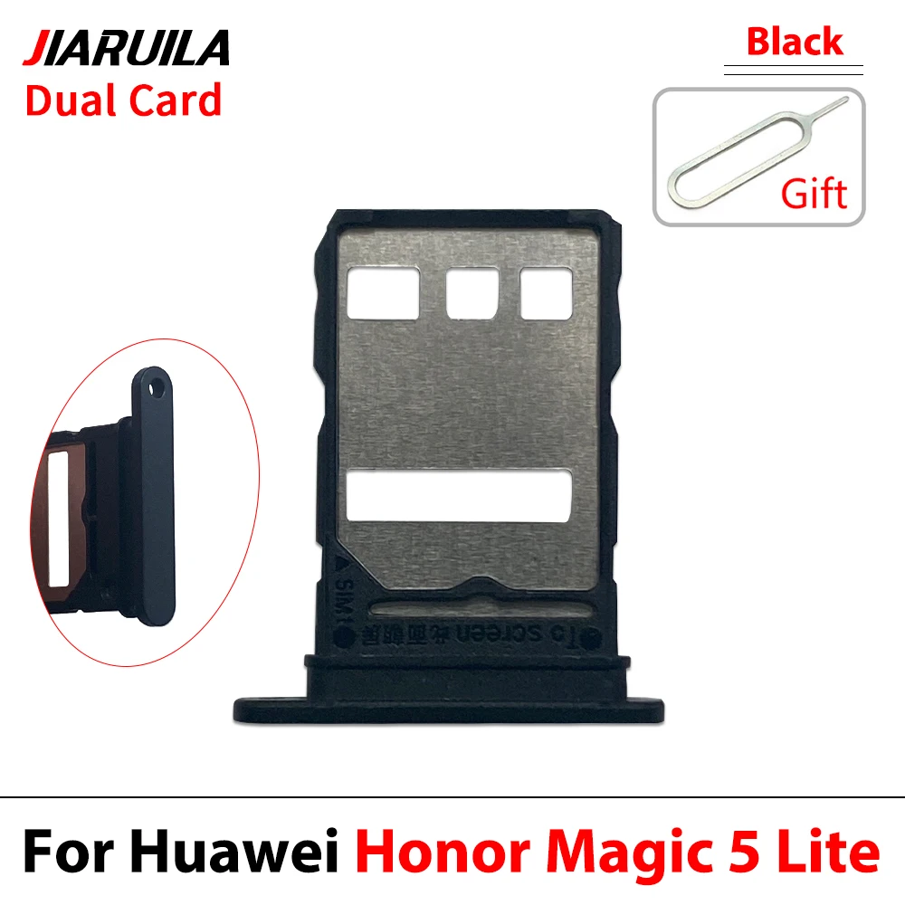 SIM Card Tray For Huawei Honor Magic 5 Pro 5 Lite 5 Holder Dual Slot Replacement Parts