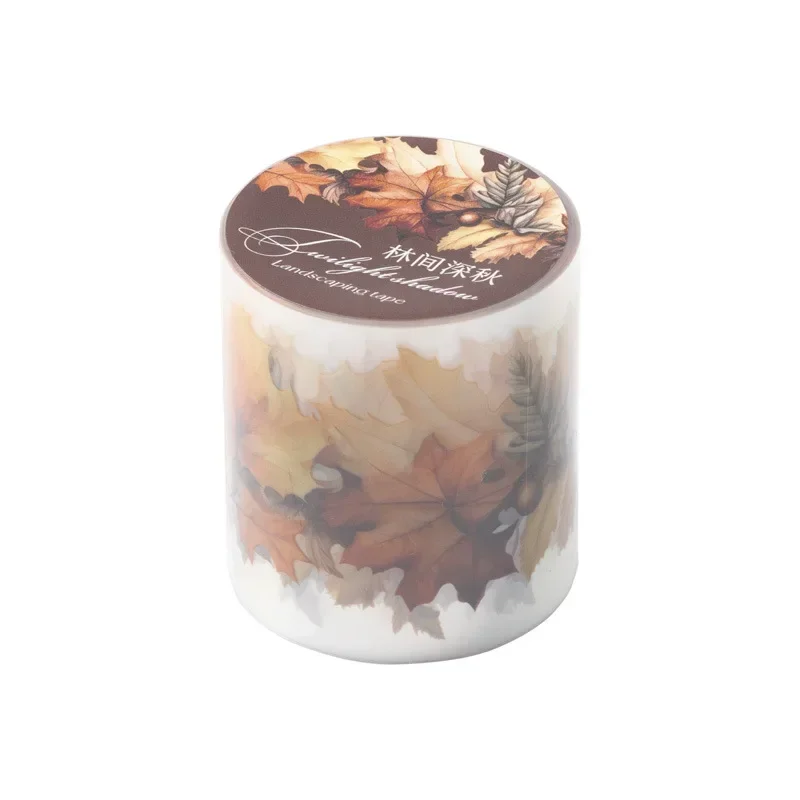 1Roll 2M Tape branch and leaf theme aquascape tape Dusk autumn leaves series Adhesives tape material decorative 45mm*2m