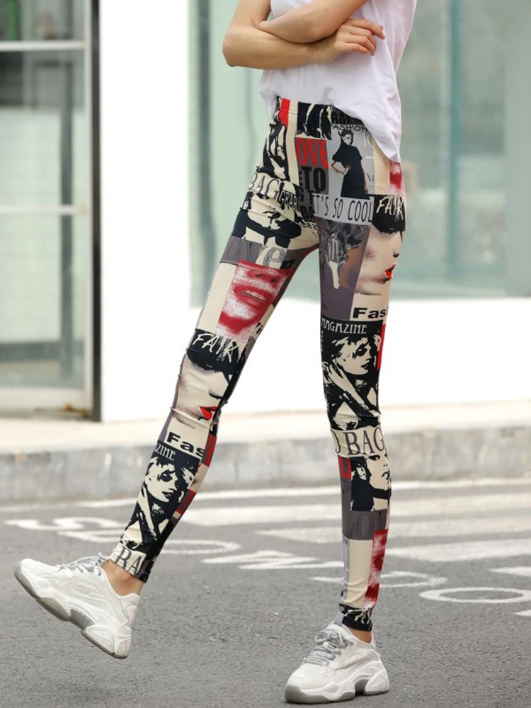 Female Legging Pants Sporty Leggins Push Up Fitness Gym Seamless Ladies Pants Mujer Yoga Sexy Print Elegant Woman Dress Leggings