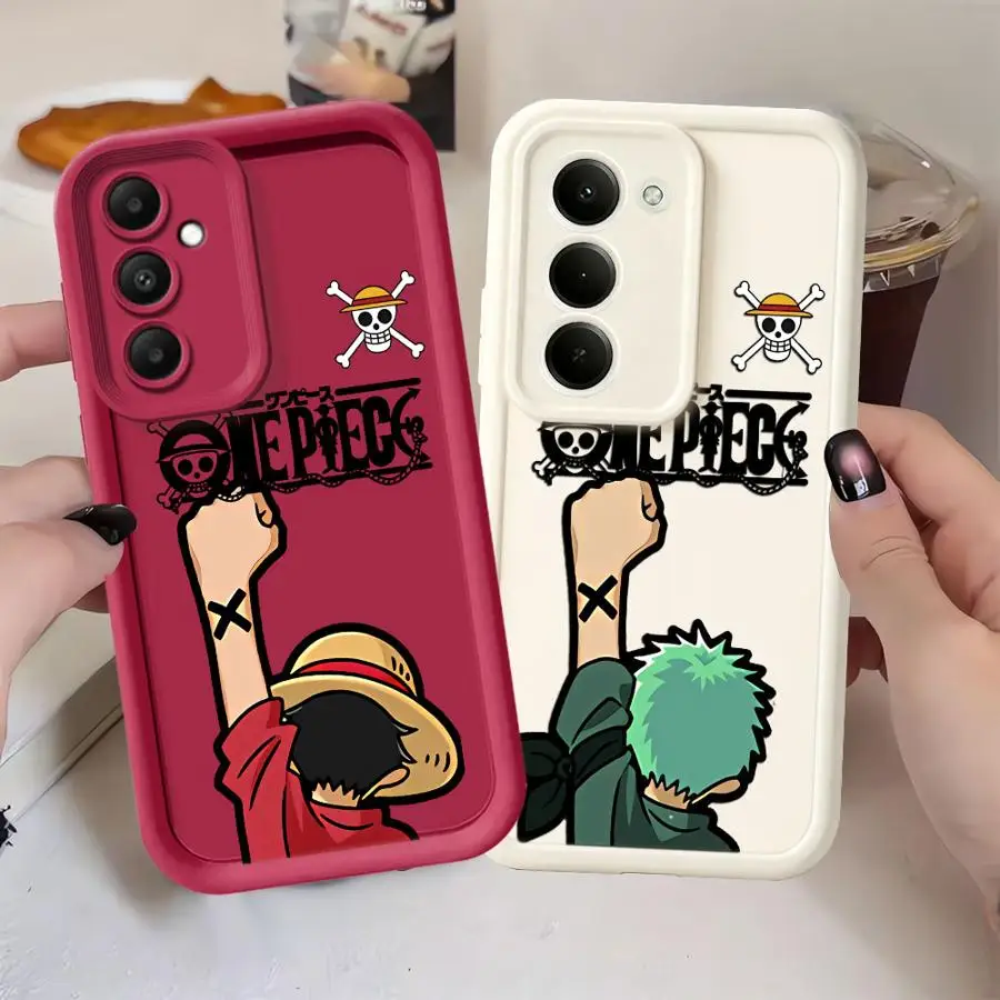 Hülle für Samsung Galaxy A32 A55 A24 A21s A25 A26 A22 A73 A56 A35 A52 A36 A54 A57 Handyhülle One Piece Zoro Luffy